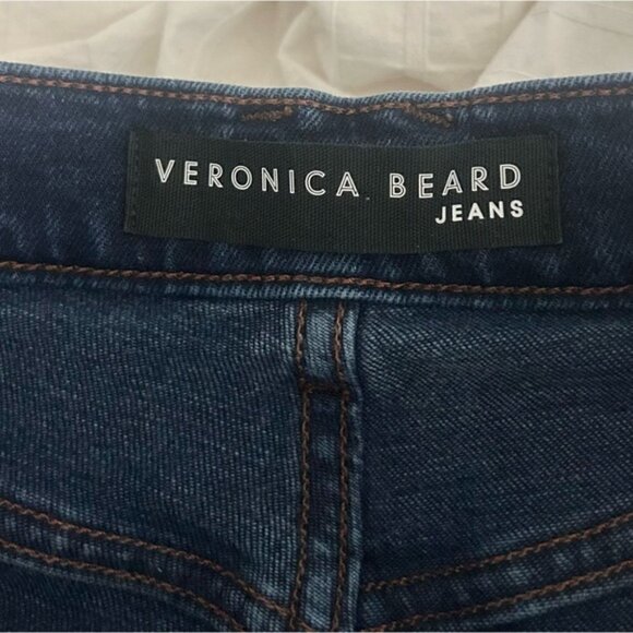 Veronica Beard Blue Straight Leg Jeans Button-Fly 26 - Picture 4 of 8